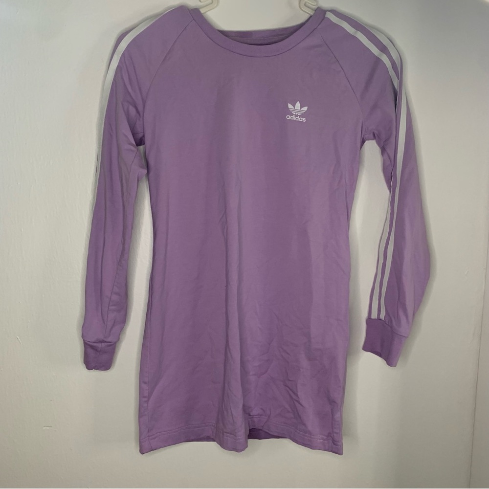 Adidas long sleeve stripe girls
